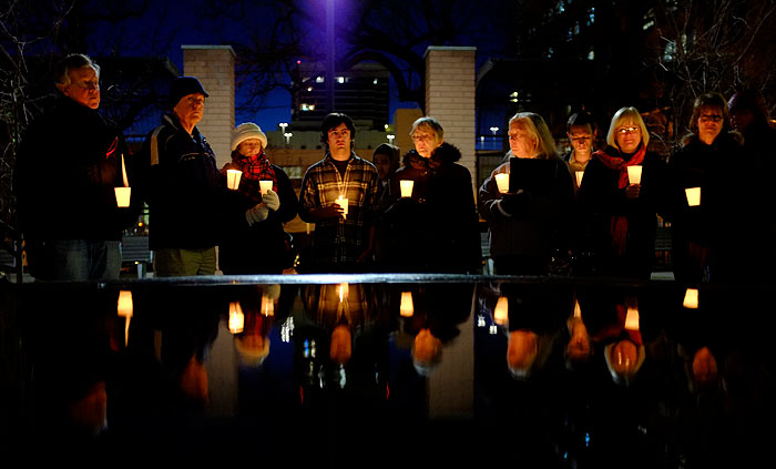 Downwinders candlelight vigil
