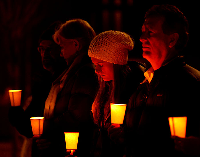 Downwinders candlelight vigil