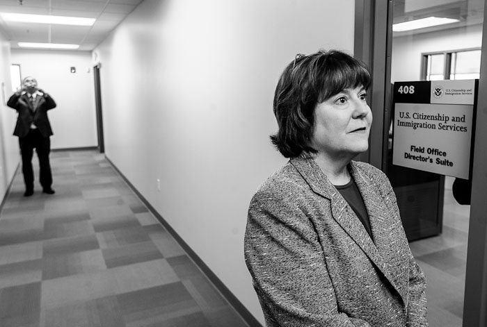 Jeanne Kent is the Field Office Director at the new Salt Lake City, Utah office of the U.S. Citizenship and Immigration Services. Photo by Trent Nelson/The Salt Lake Tribune
